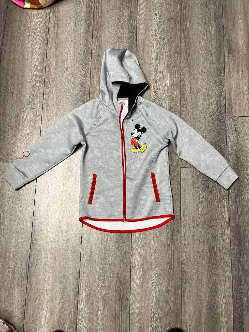 Disney Boys Gray Mickey Mouse Lightweight Jacket